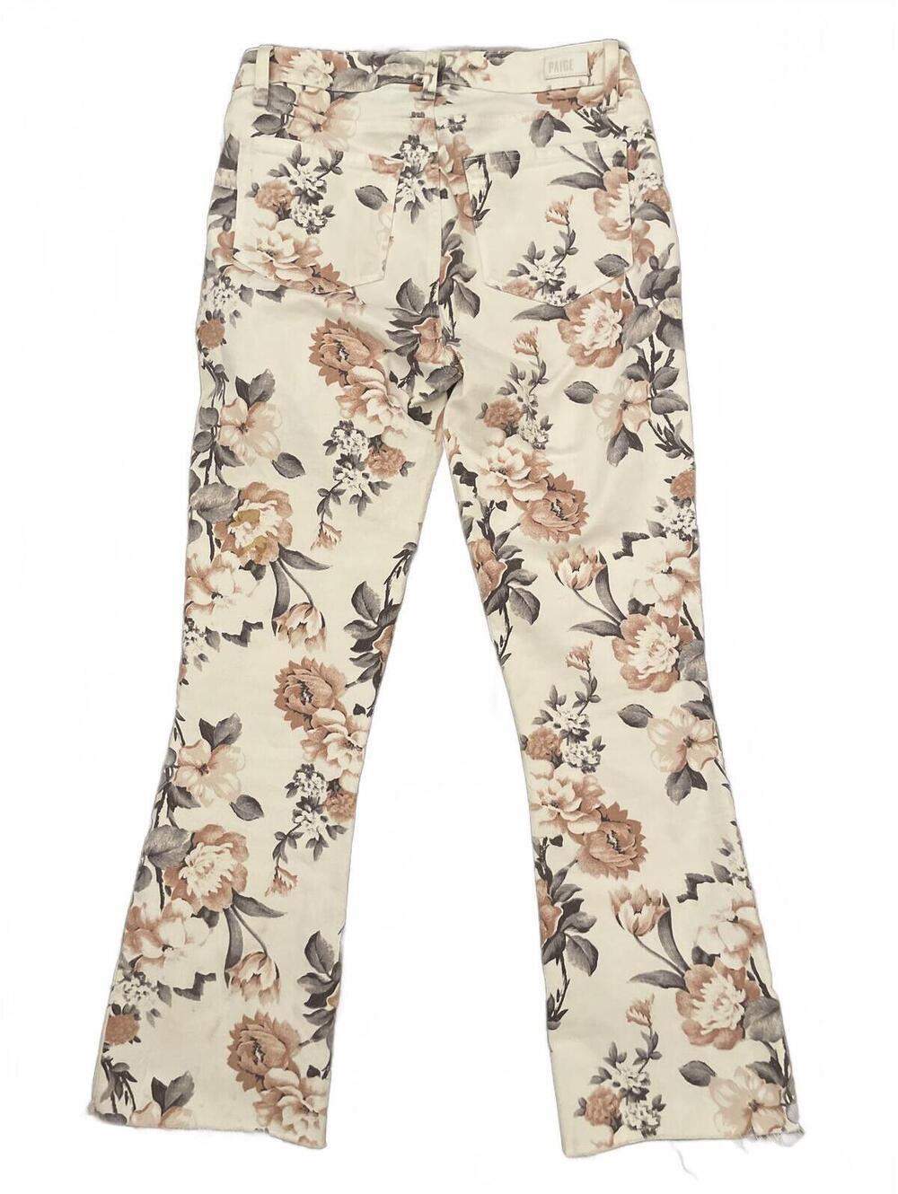 Paige Jeans Pants Women's Size 27 Colette Crop Flair Cotton - Picture 7 of 8